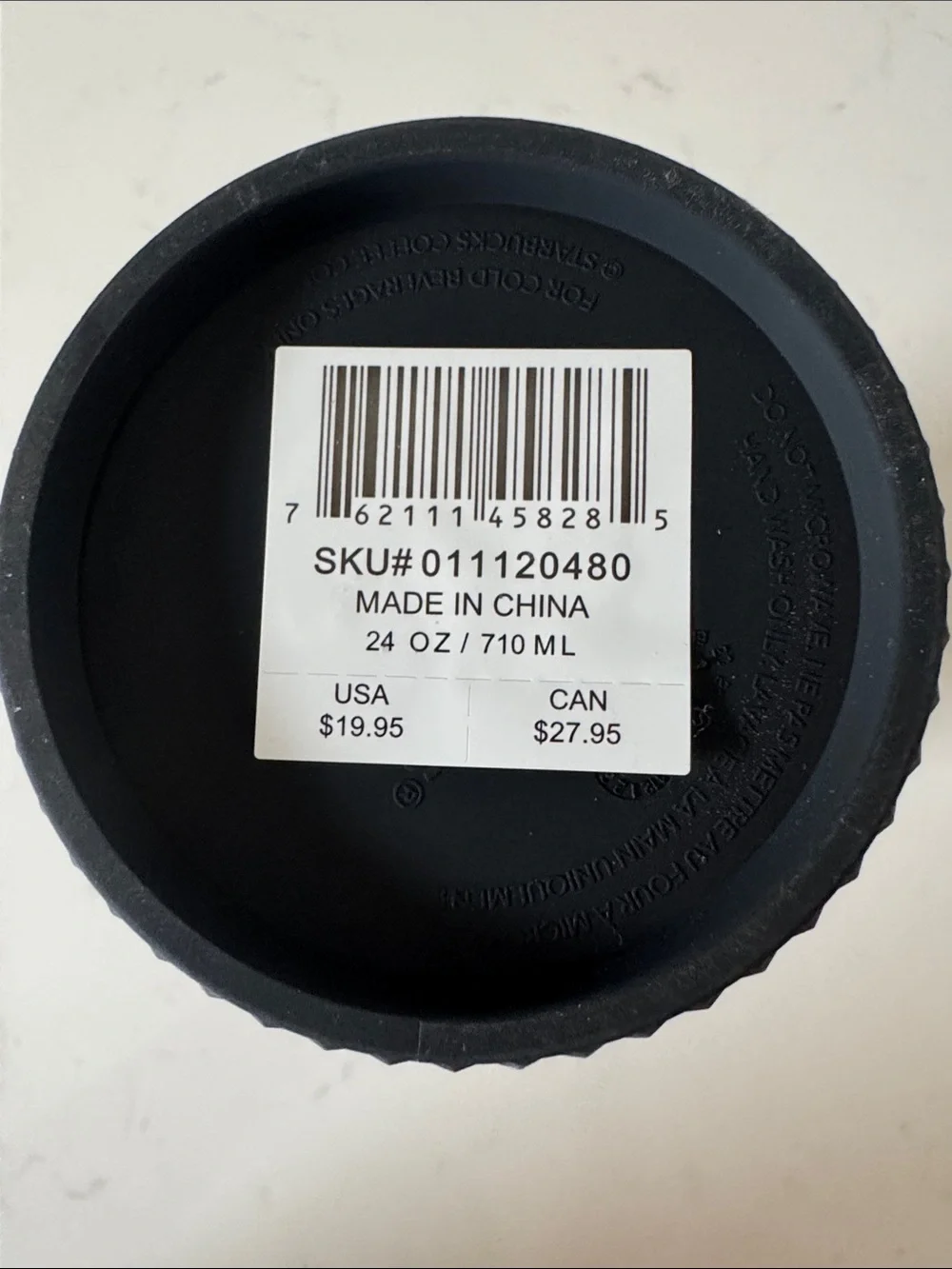 Starbucks Venti Matte Black Textured Studded Tumbler Cold Cup with Straw NWT